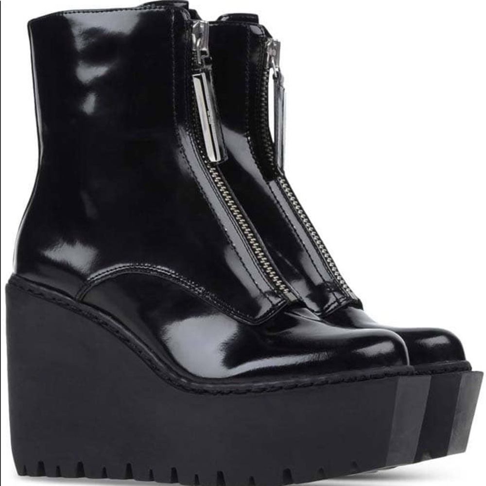 Opening Ceremony patent leather platform boots 7